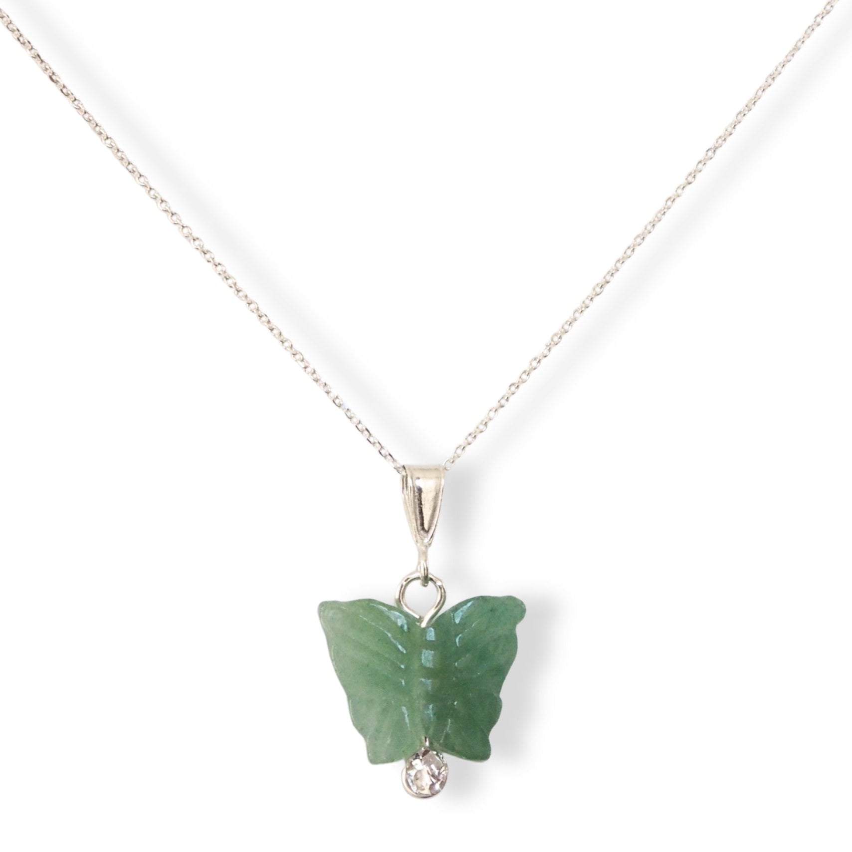 Halsketting hanger vlinder aventurijn | Limeted edition Halskettingen - Jewels with Flair