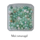 geboortesteen mei: smaragd edelsteen. Voor gepersonaliseerde geboortesteen armband