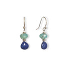 Oorbellen met lapis lazuli en Swarovski kristallen in Ocean Pacific  - Jewels with Flair