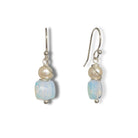 Oorbellen hydro quartz zilver my parels