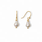 Oorbellen parel druppels gold filled