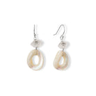 Oorbellen met parelmoer en Herkimer diamant Oorbellen - Jewels with Flair