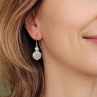 Oorbellen rozenkwarts en zoetwaterparels