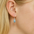 Handgemaakte oorbellen druppels amazoniet Oorbellen - Jewels with Flair