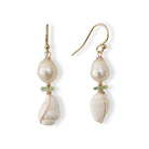 Oorbellen schelp en peridoot Oorbellen - Jewels with Flair