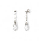 Zilveren oorbellen met heldere druppels, elegant en licht om te dragen Oorbellen - Jewels with Flair