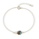 Armband zilver met labradoriet