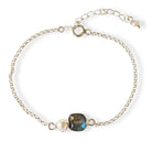 armband met labradoriet en zoetwaterparels in sterling zilver