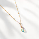 halsketting Swarovski hanger in kleur aurora borealis