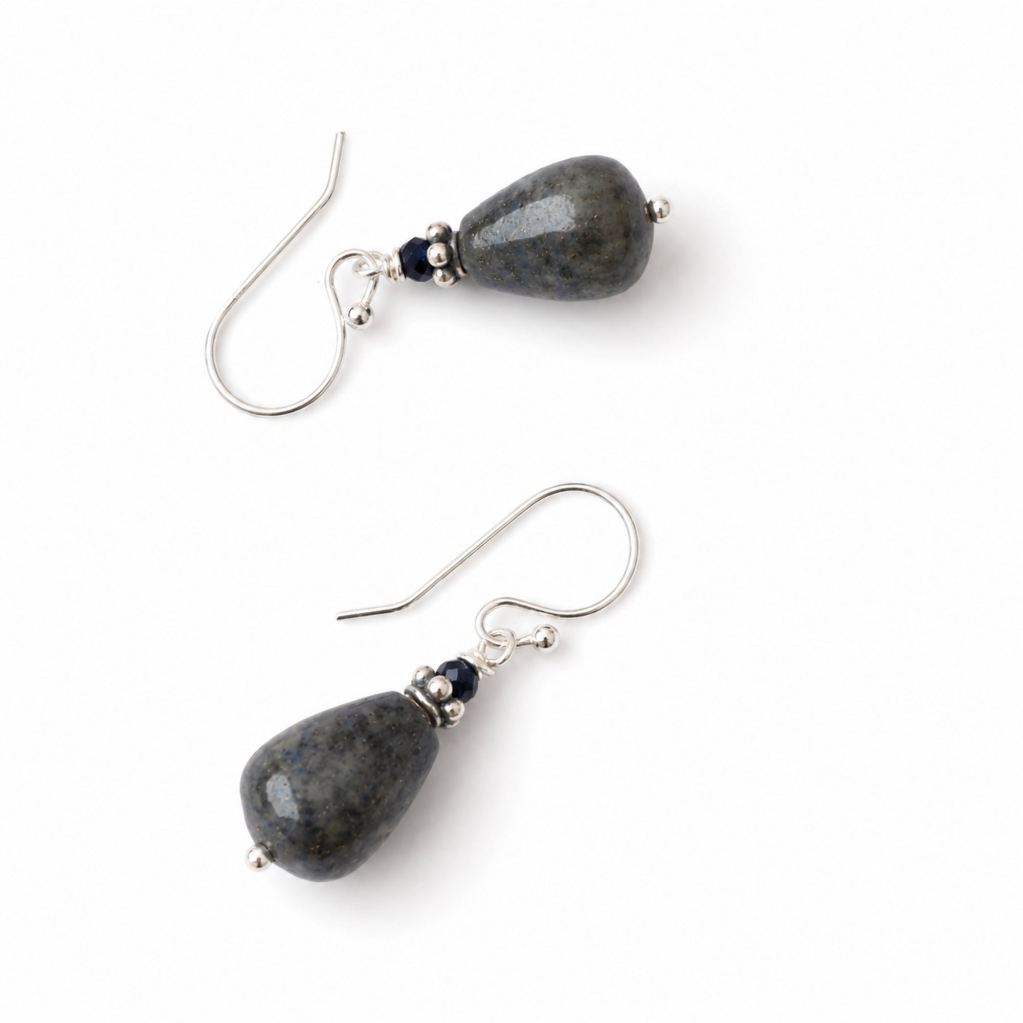 edelsteen lapis lazuli druppels sterling zilver