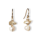 Oorbellen met citrien en witte parels Oorbellen - Jewels with Flair