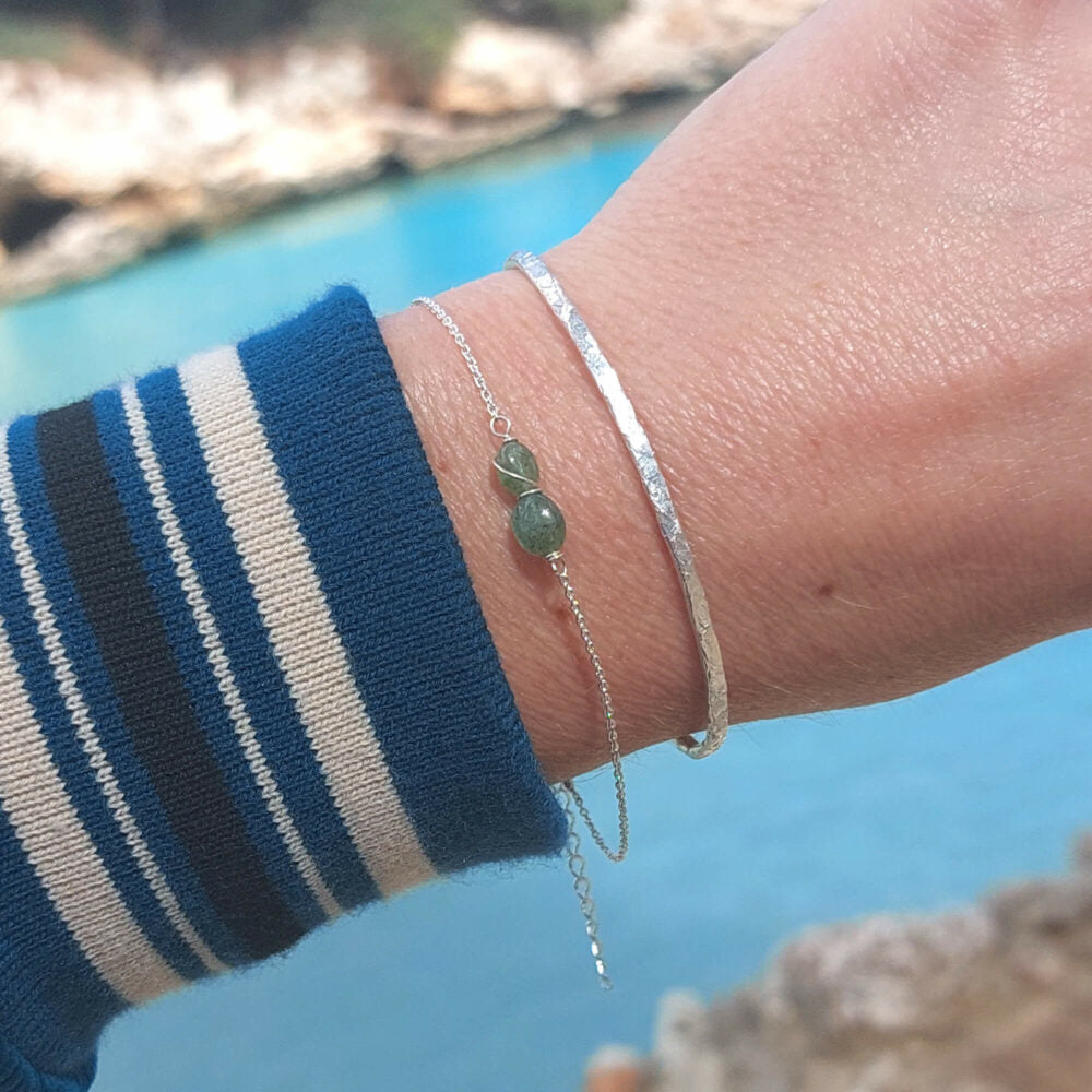 armband met smaragd steen, geboortesteen sieraden van Jewels with Flair